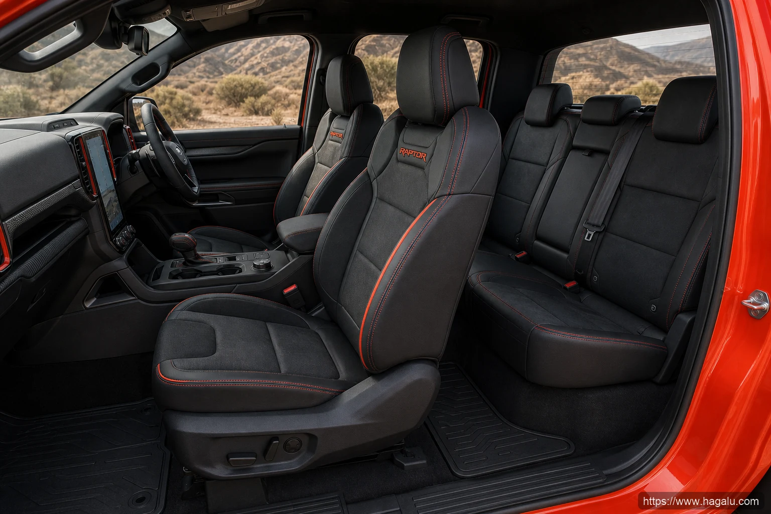 Ford Ranger Raptor interior view 3 for South African vehicle comparison