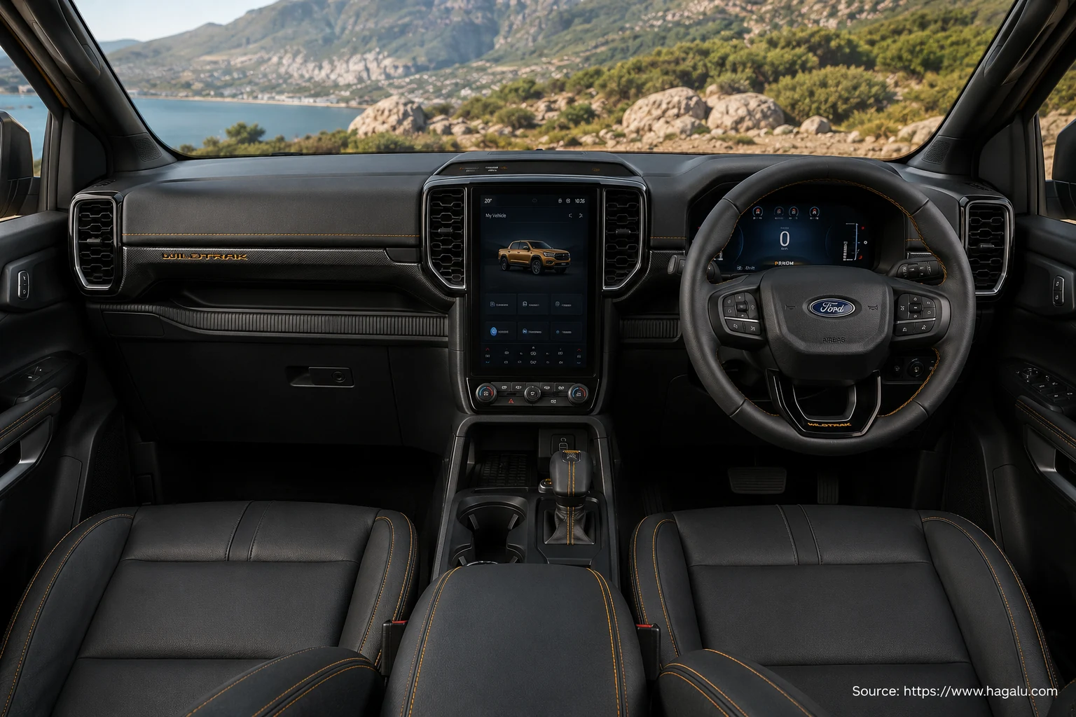 Ford Ranger interior view 1 for South African vehicle comparison