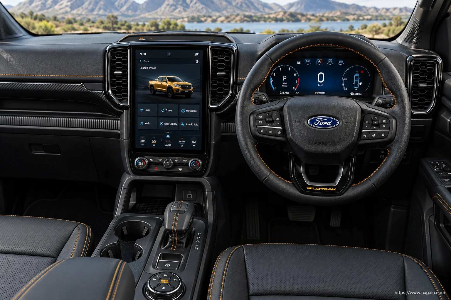 Ford Ranger interior view 2 for South African vehicle comparison