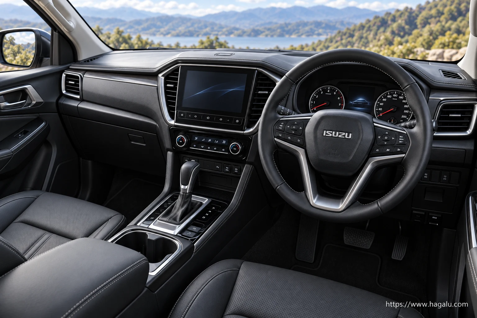 Isuzu mu-X interior view 2 for South African vehicle comparison
