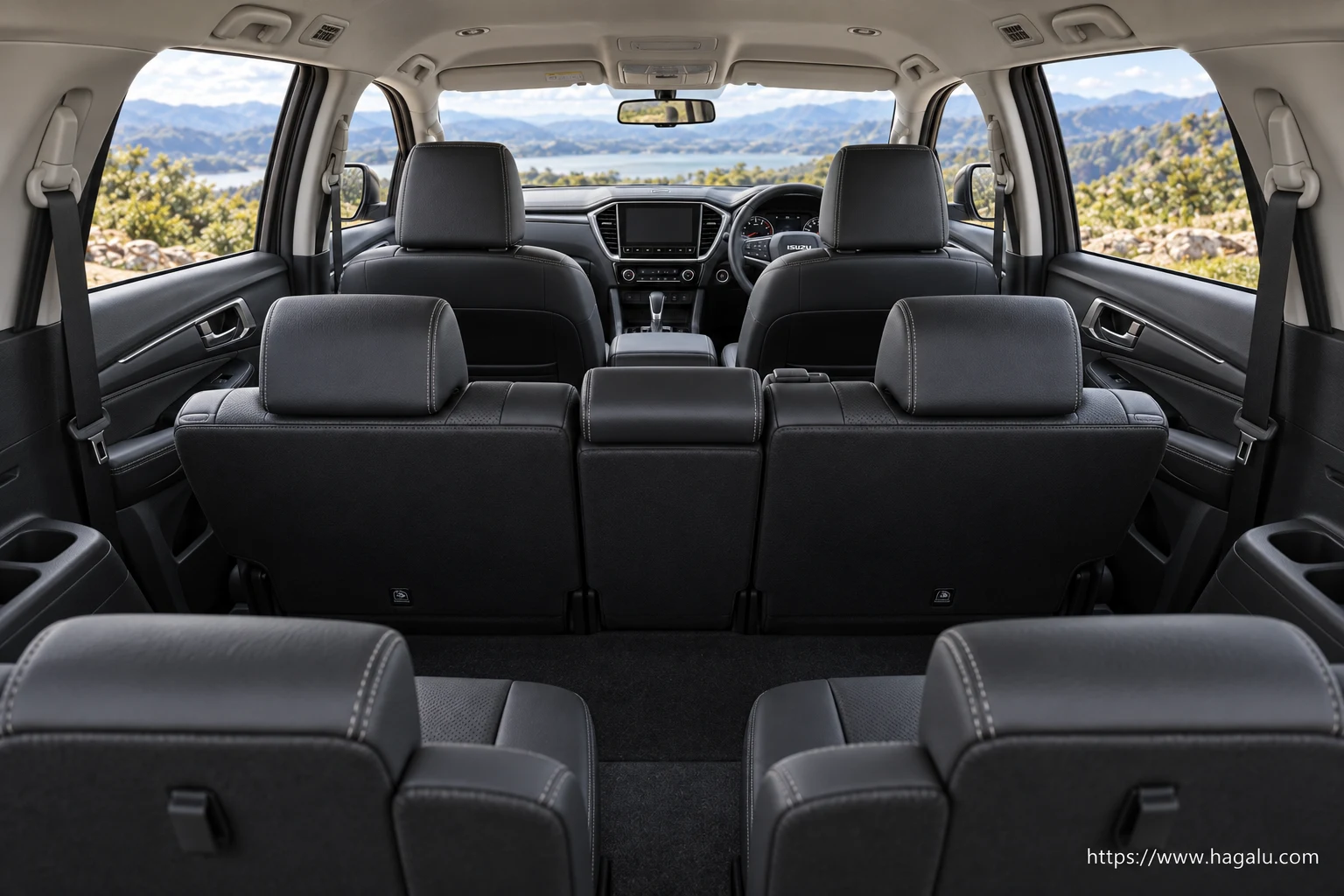 Isuzu mu-X interior view 3 for South African vehicle comparison