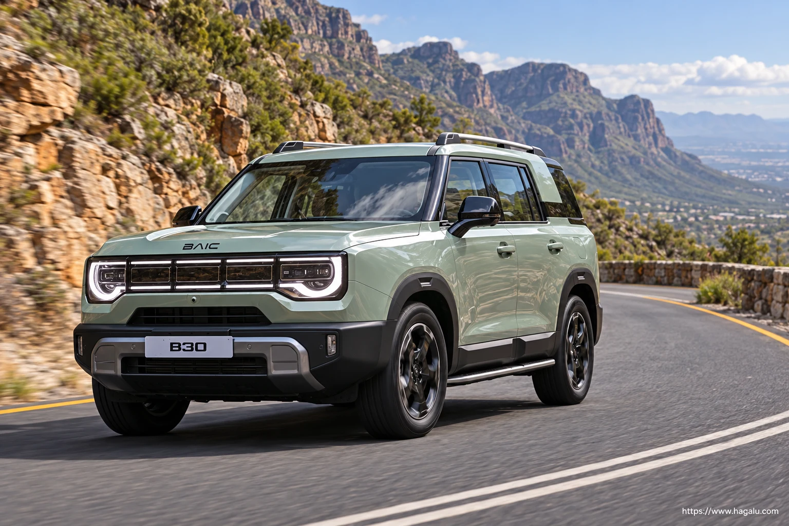BAIC B30 exterior view 1 for South African vehicle comparison