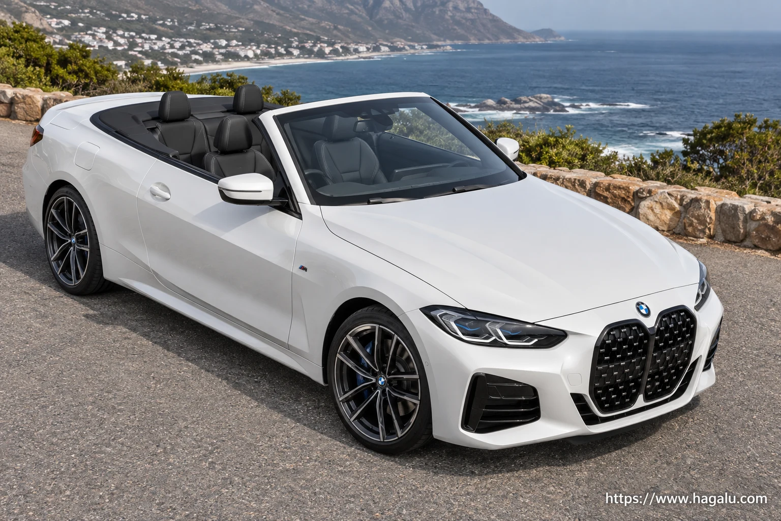 BMW 4 Series Convertible top-down seating layout showing the roof design and cabin arrangement in South Africa