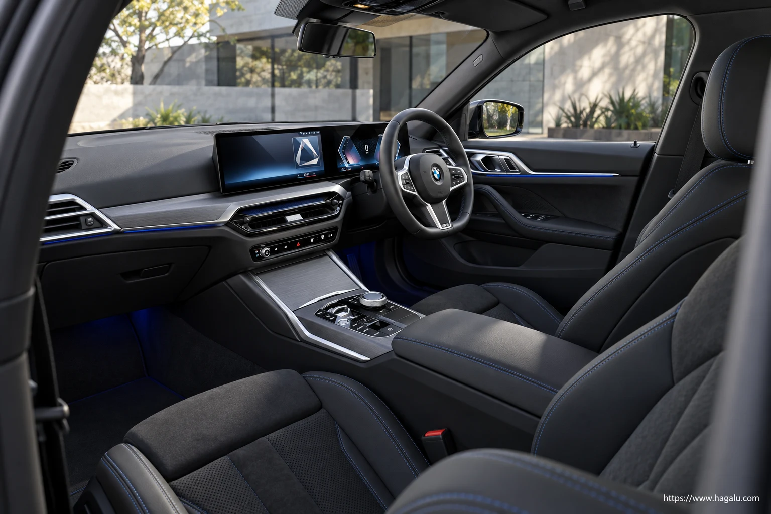 BMW 4 Series Gran Coupé top-down seating layout showing the roof design and cabin arrangement in South Africa