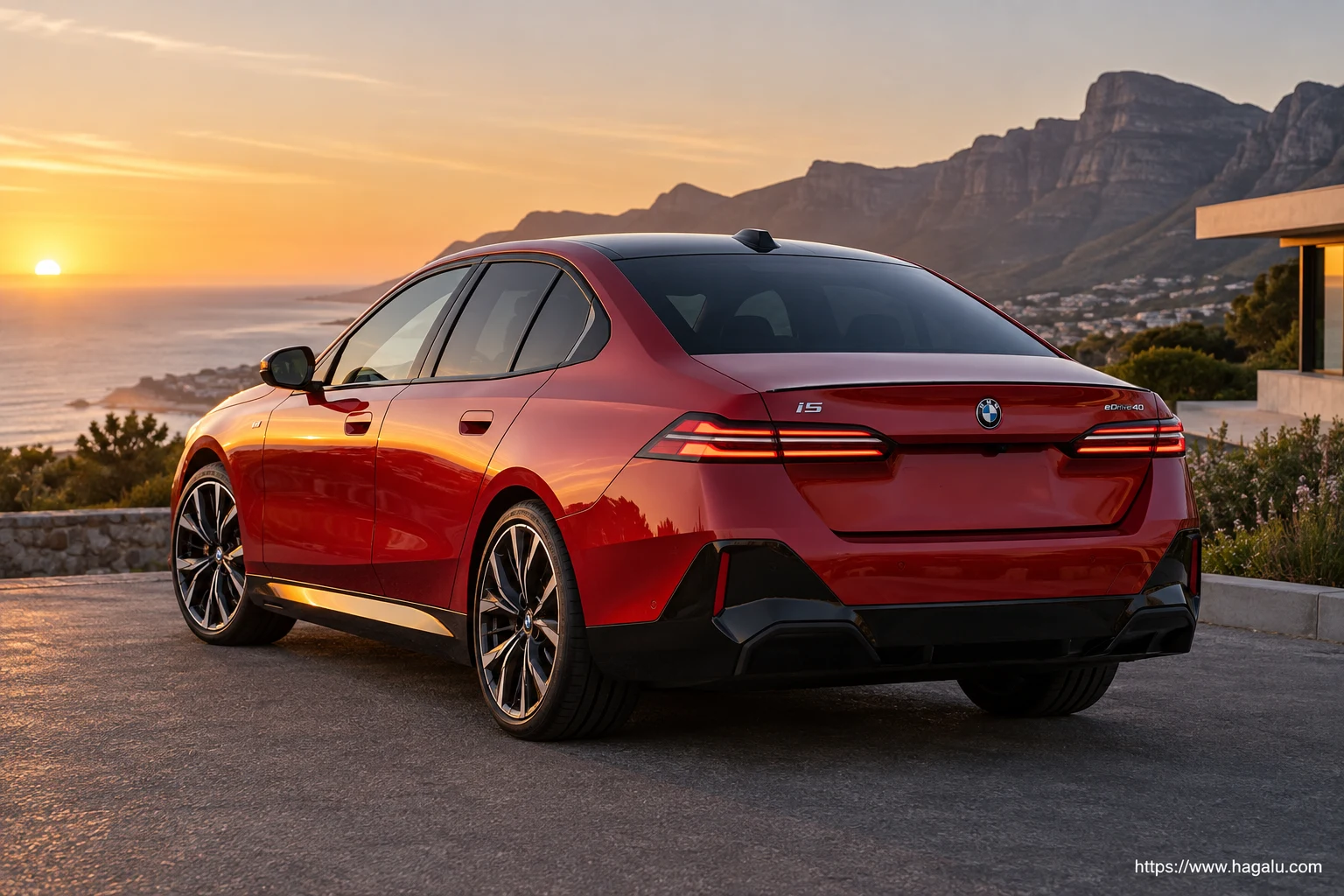 BMW i5 exterior view 2 for South African vehicle comparison