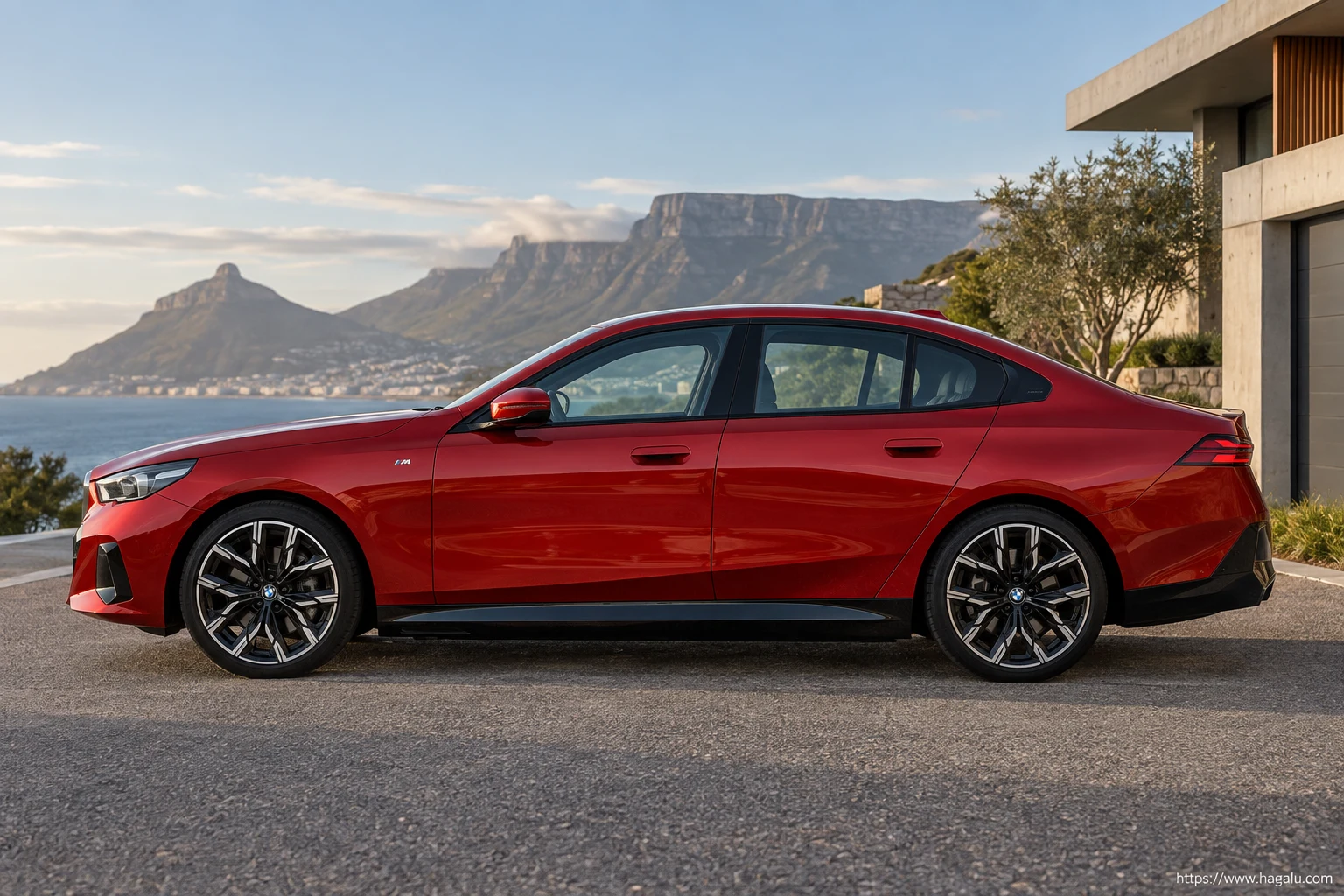BMW i5 exterior view 3 for South African vehicle comparison