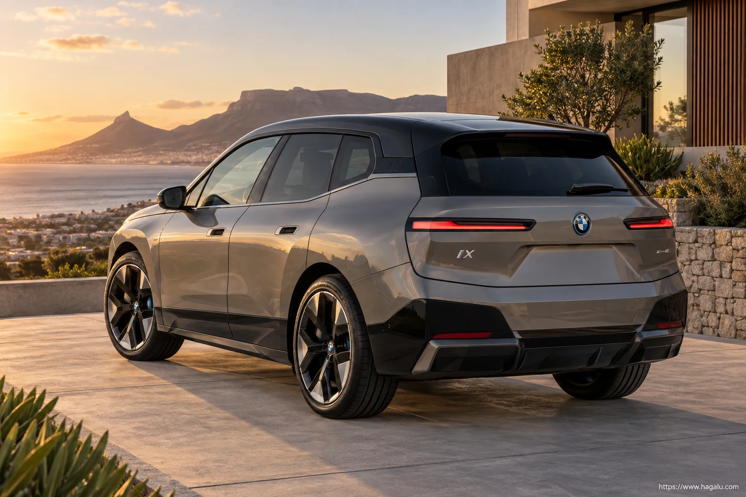 BMW iX exterior view 2 for South African vehicle comparison
