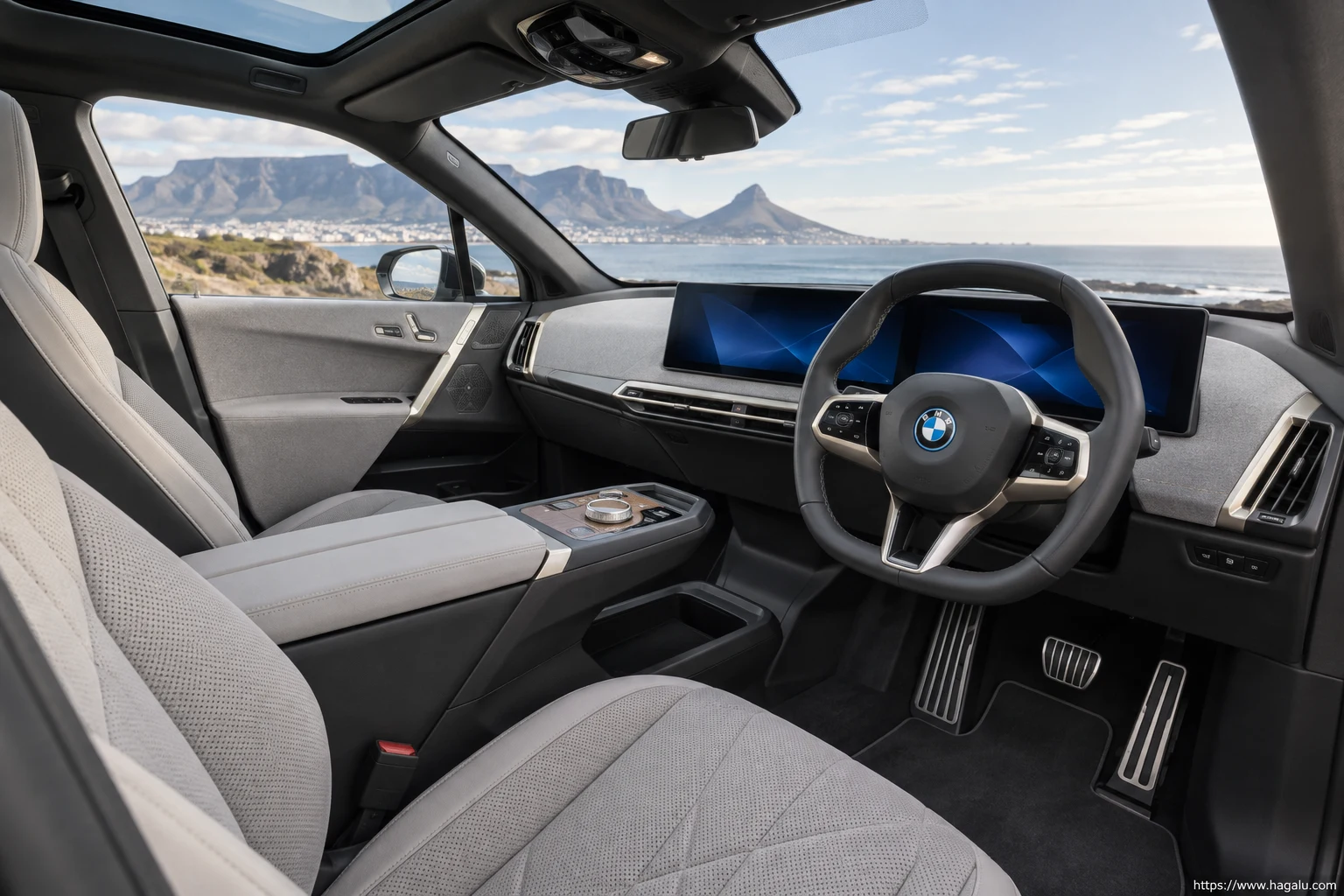 BMW iX interior view 1 for South African vehicle comparison