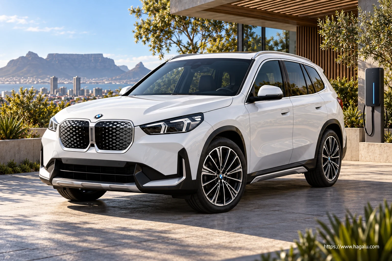 BMW iX1 exterior view 1 for South African vehicle comparison
