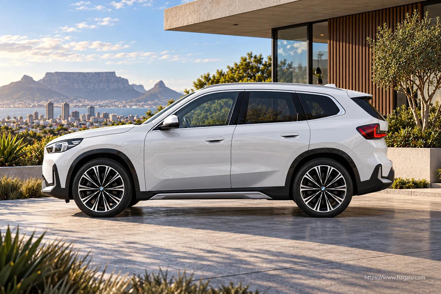 BMW iX1 exterior view 3 for South African vehicle comparison