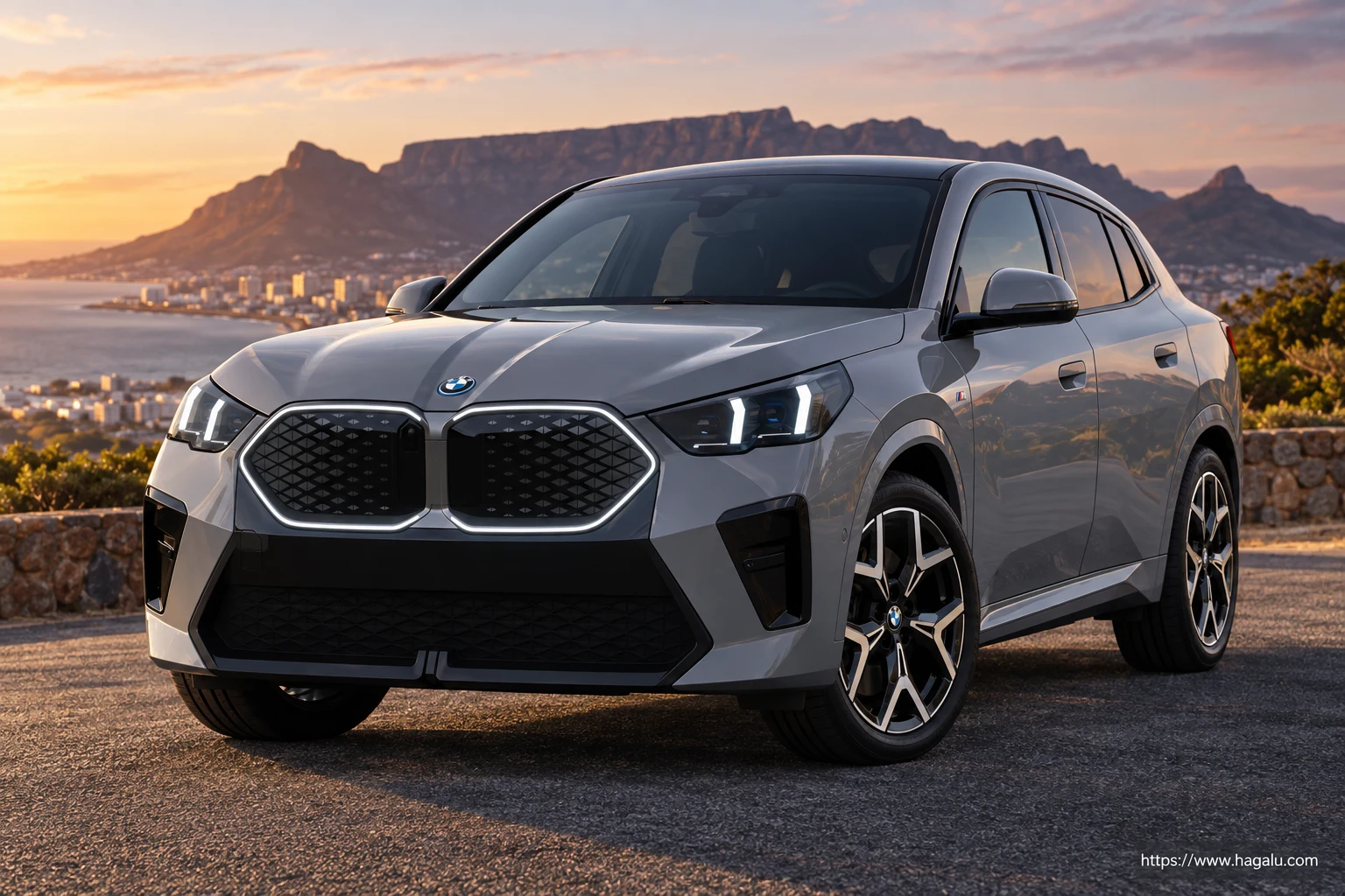 BMW iX2 exterior view 1 for South African vehicle comparison