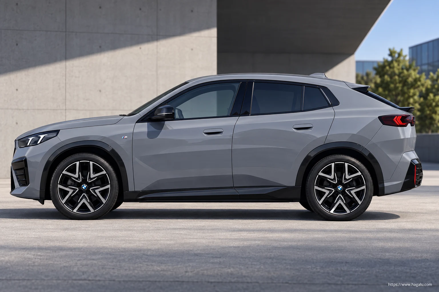 BMW iX2 exterior view 3 for South African vehicle comparison