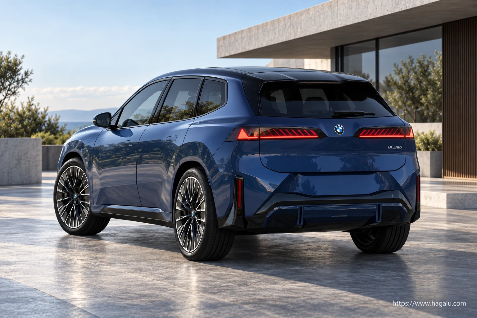 BMW iX3 exterior view 2 for South African vehicle comparison