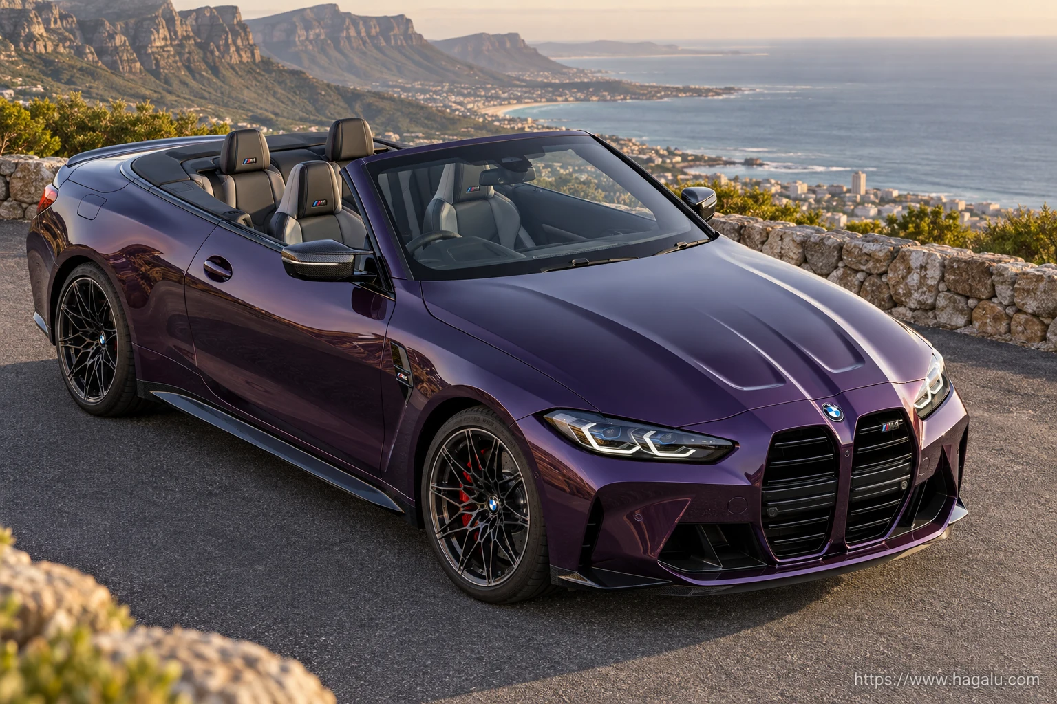 BMW M4 Convertible exterior view 4 for South African vehicle comparison