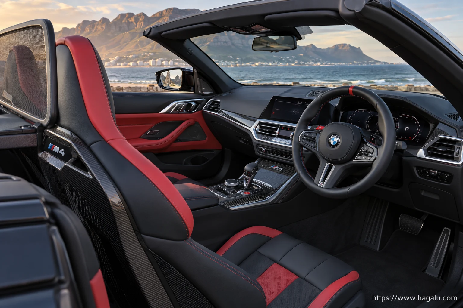 BMW M4 Convertible interior view 2 for South African vehicle comparison