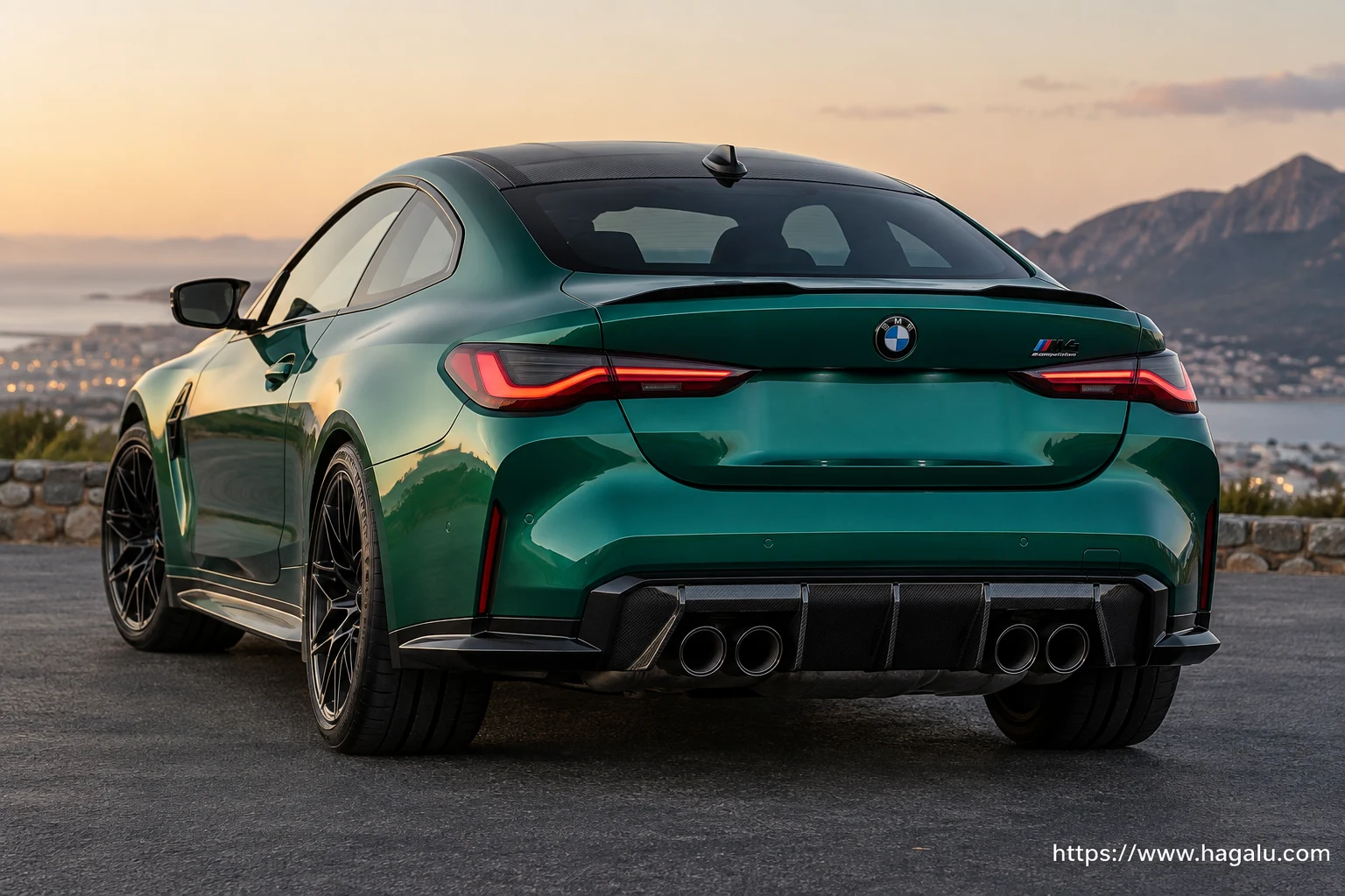 BMW M4 Coupé exterior view 2 for South African vehicle comparison