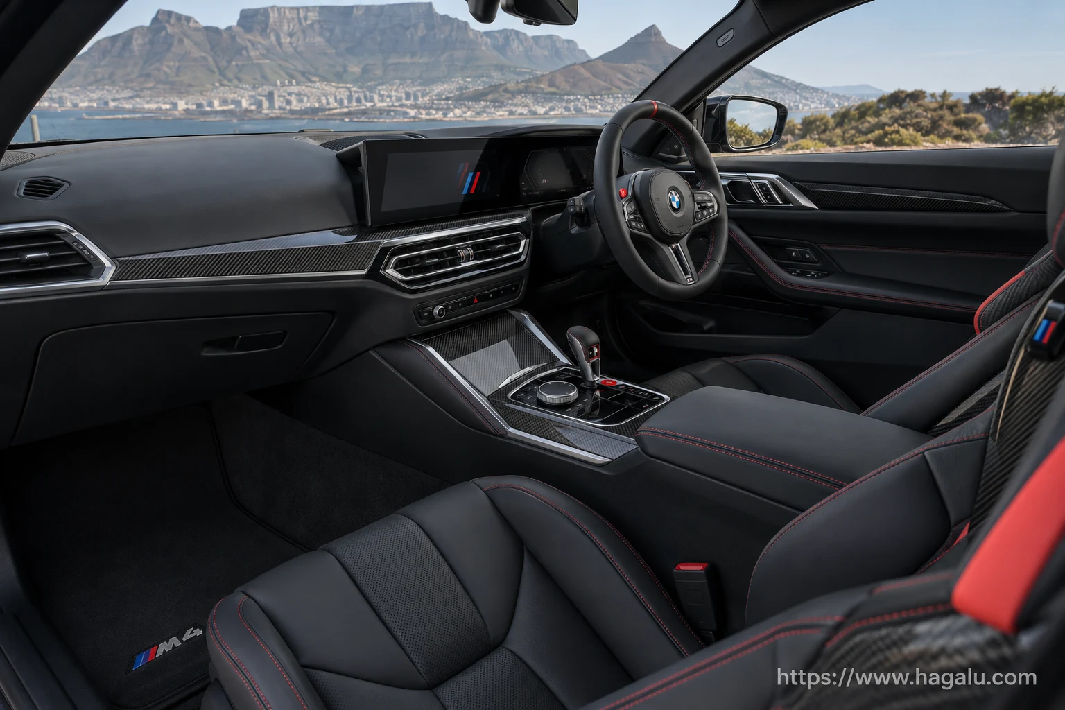 BMW M4 Coupé interior view 2 for South African vehicle comparison