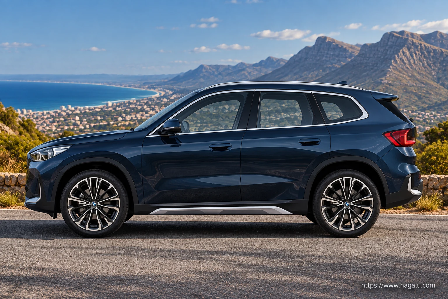 BMW X1 exterior view 3 for South African vehicle comparison