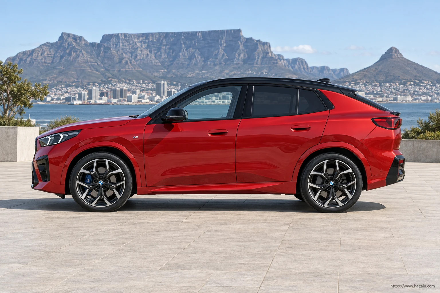 BMW X2 exterior view 3 for South African vehicle comparison