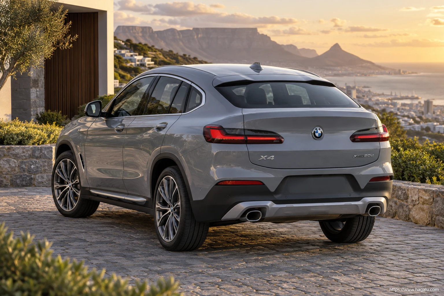 BMW X4 exterior view 2 for South African vehicle comparison