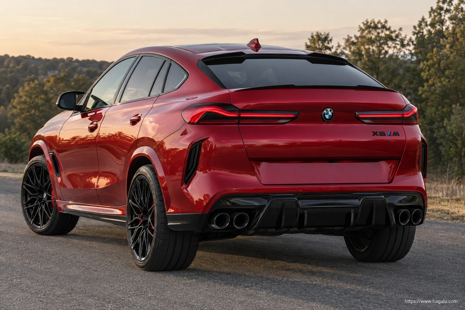 BMW X6 M exterior view 2 for South African vehicle comparison