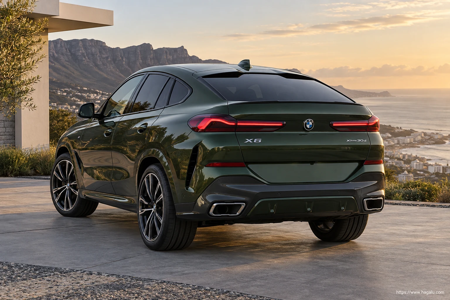 BMW X6 exterior view 2 for South African vehicle comparison