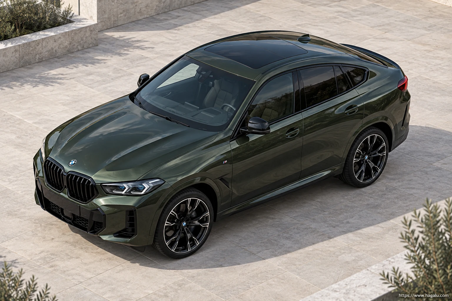 BMW X6 exterior view 4 for South African vehicle comparison