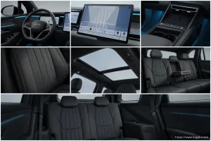 BYD ATTO 8 interior view 2 for South African vehicle comparison