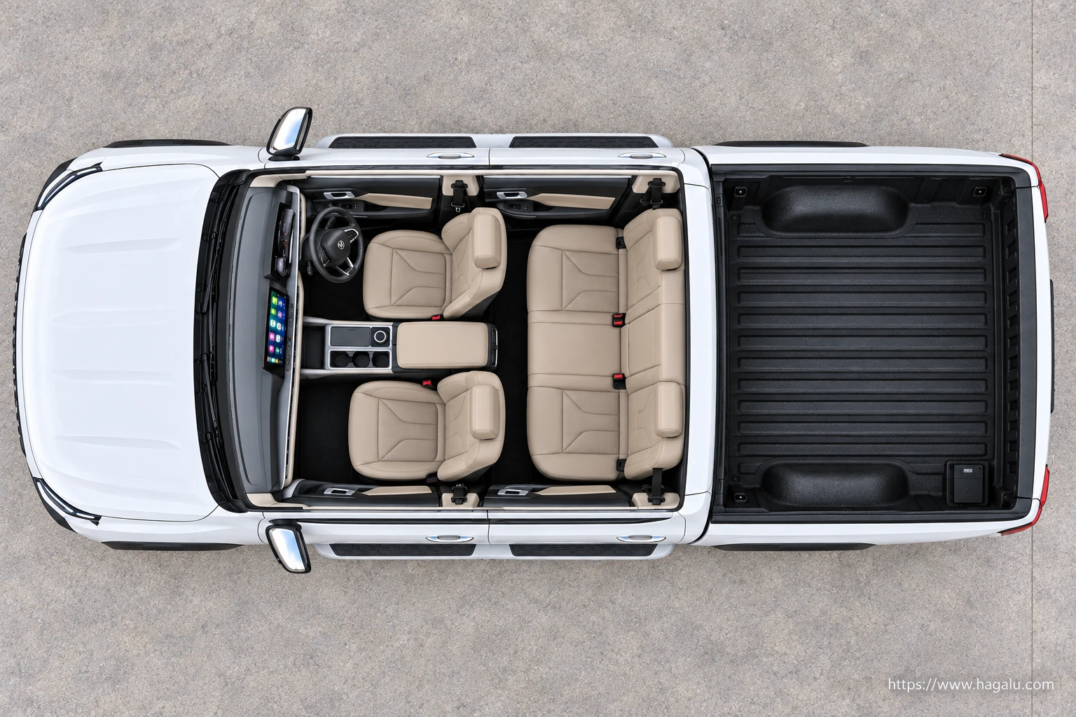 Changan Hunter K50 REEV exterior view 4 for South African vehicle comparison