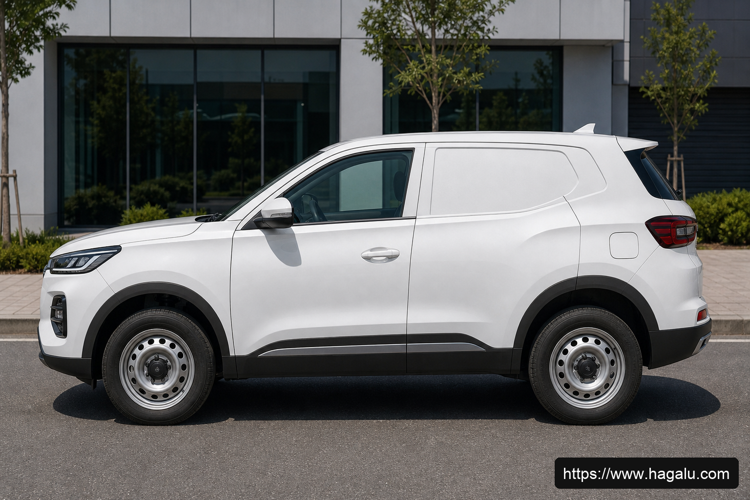 Chery Tiggo 4 Pro Panel Van full side profile showing the roofline, doors and wheel design in South Africa
