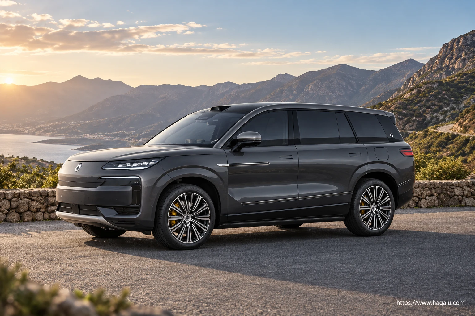 Illustrative DENZA N9 closed-body exterior view showing the side, rear and overall body design for the South Africa watchlist; final design unconfirmed