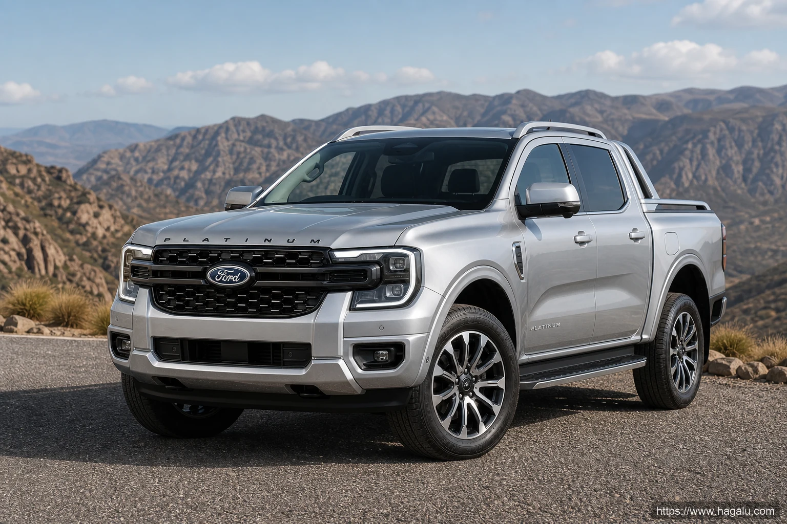 Ford Ranger Platinum exterior view 1 — price and specifications in South Africa