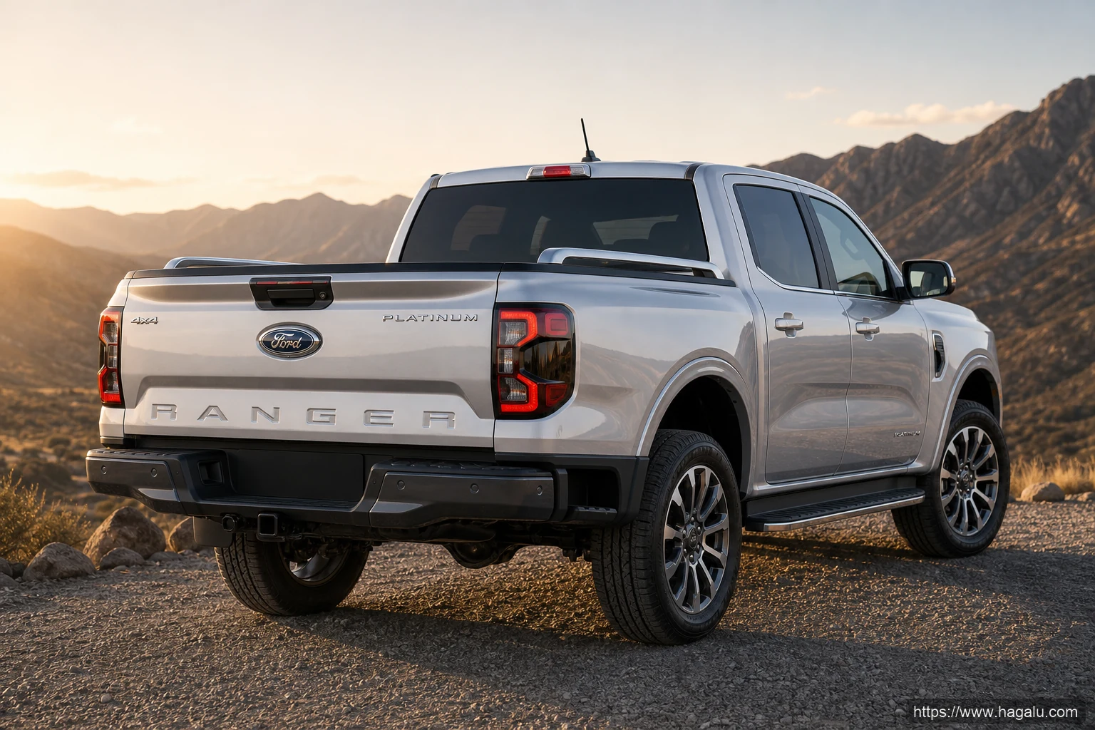 Ford Ranger Platinum exterior view 2 — South Africa 2026