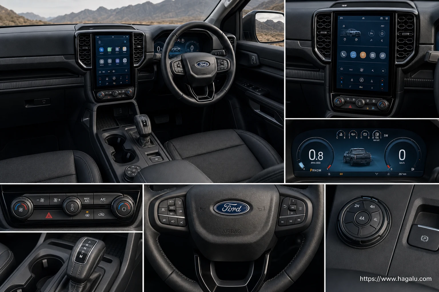 Ford Ranger Sport interior view 2 for South African vehicle comparison