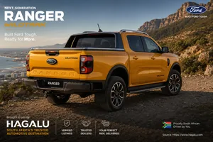 Ford Ranger Wildtrak exterior view 2 — South Africa 2026