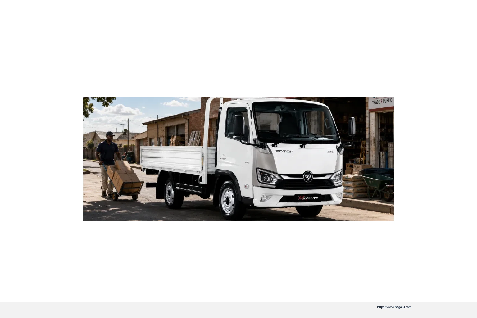 Foton Miler Lite exterior view in the live South African under-R400,000 list