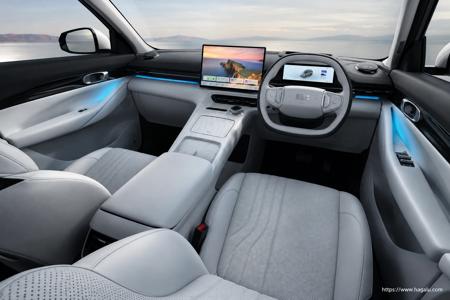 Geely E5 Electric interior view 4 for South African vehicle comparison