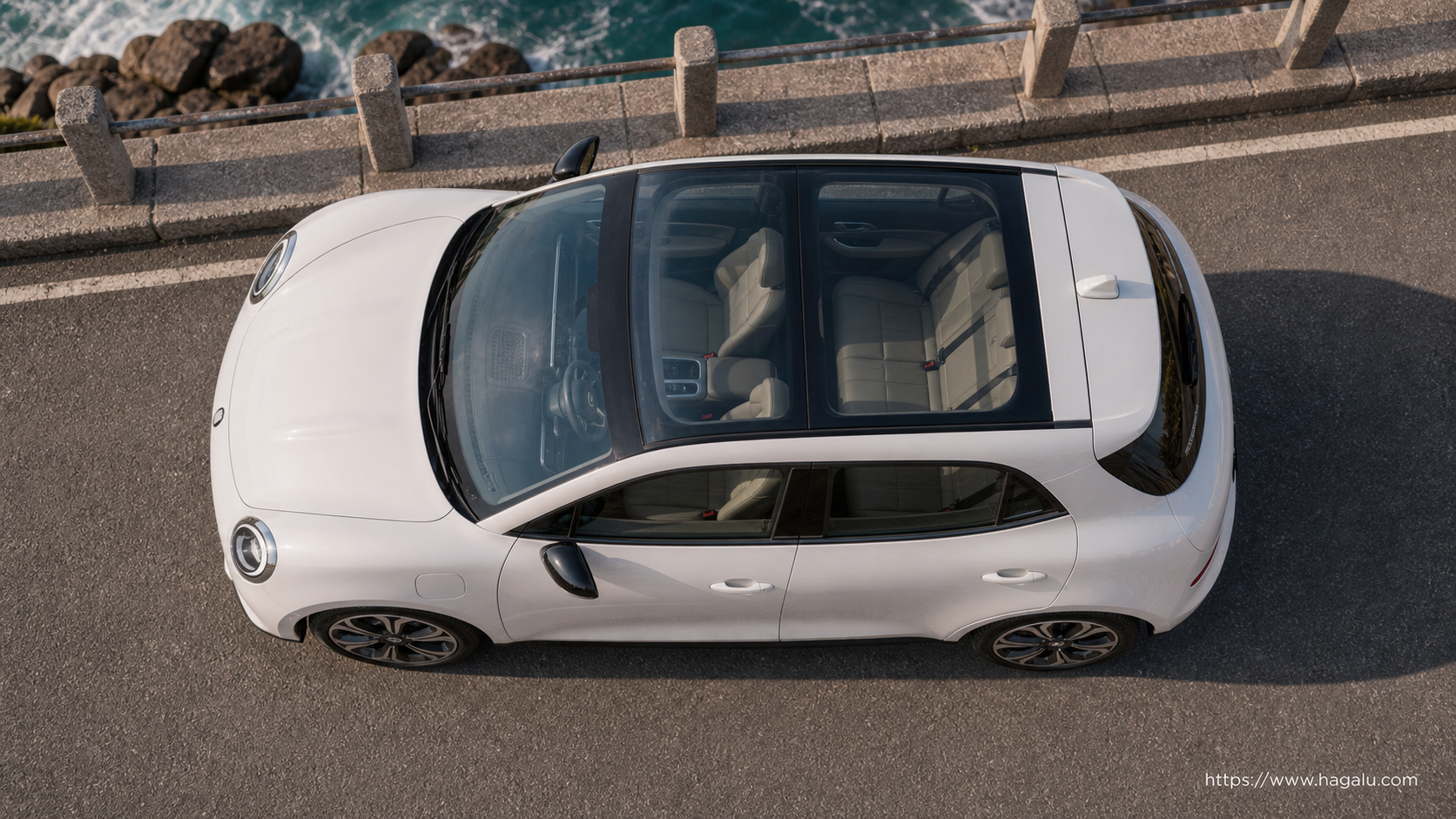 GWM Ora Good Cat top-down seating layout showing the roof design and cabin arrangement in South Africa