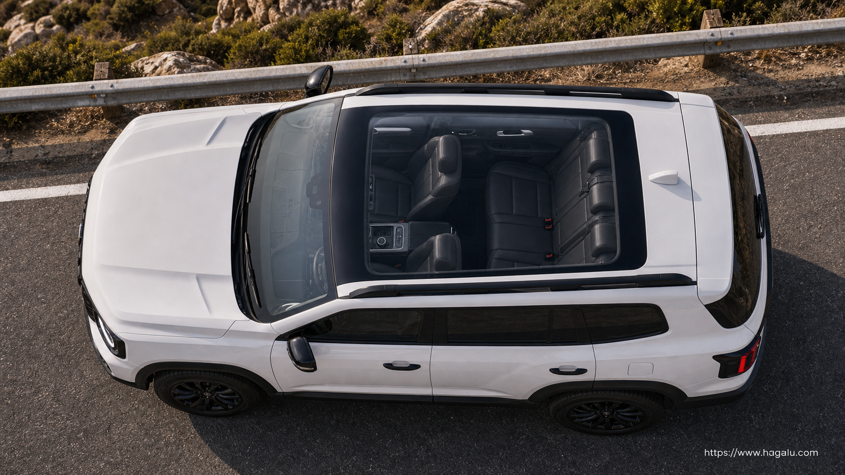 GWM H7 top-down seating layout showing the roof design and cabin arrangement in South Africa