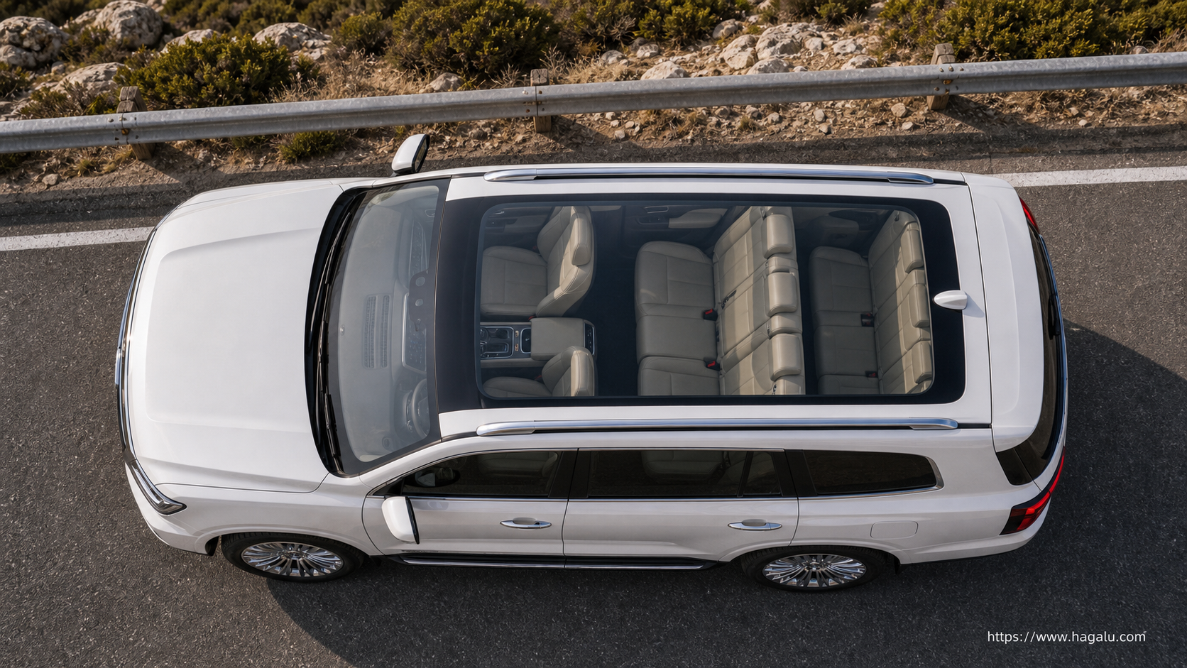 GWM Tank 500 top-down seating layout showing the roof design and cabin arrangement in South Africa