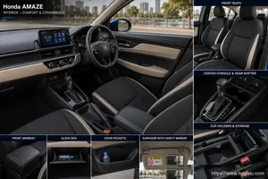 Honda Amaze interior view 3 for South African vehicle comparison