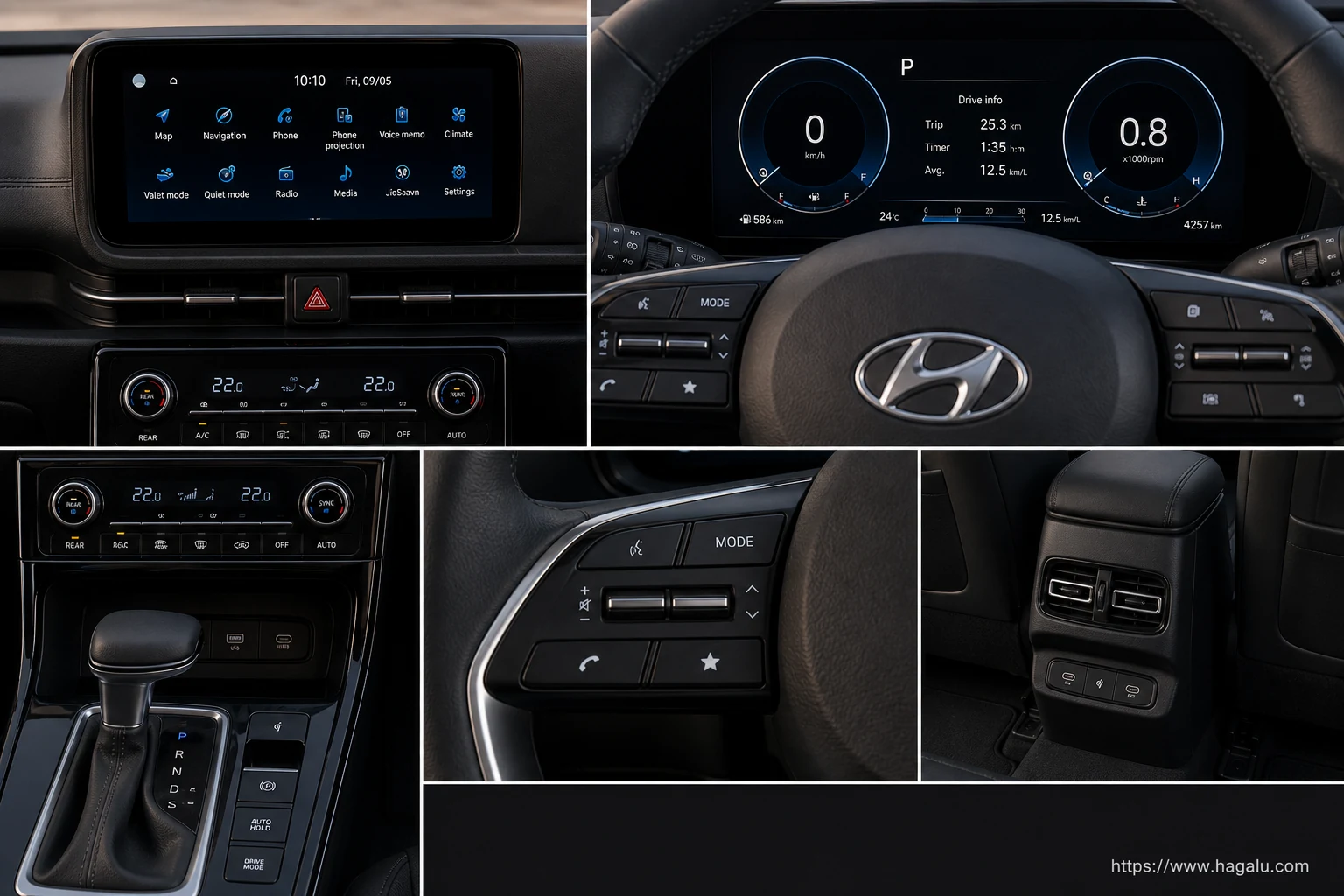 Hyundai ALCAZAR interior view 2 for South African vehicle comparison