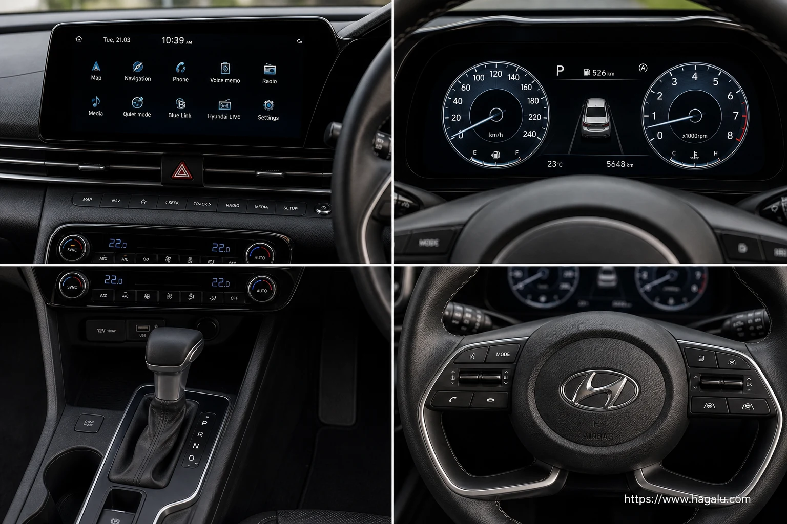 Hyundai Elantra interior view 2 for South African vehicle comparison