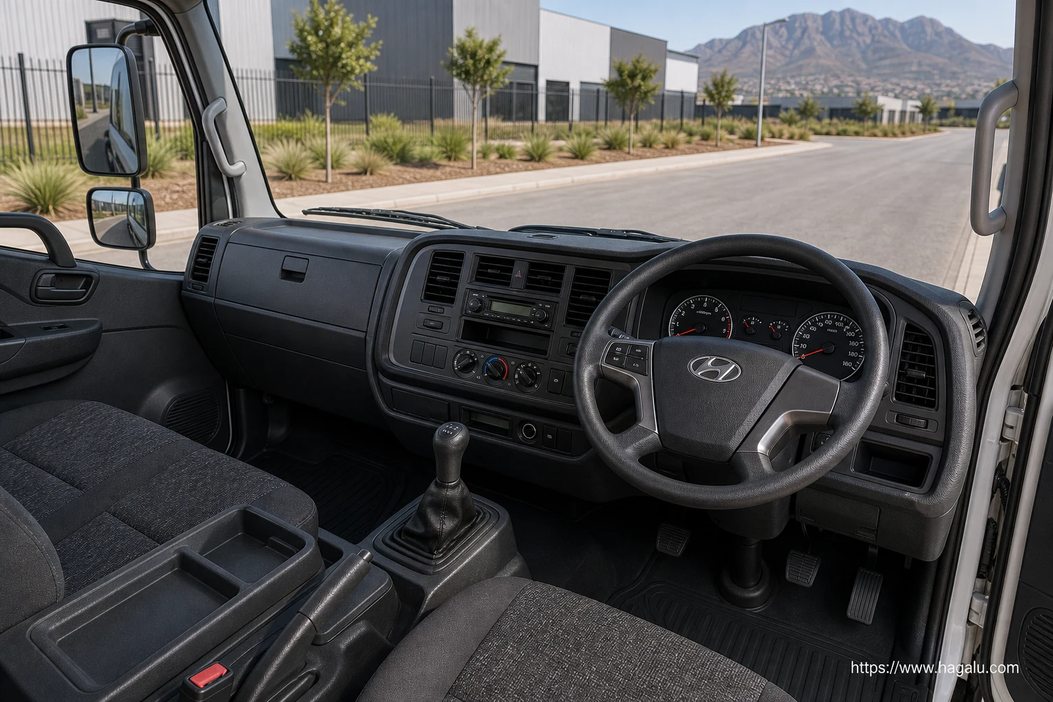 Hyundai EX-8 Chassis Cab interior view 1 for South African vehicle comparison