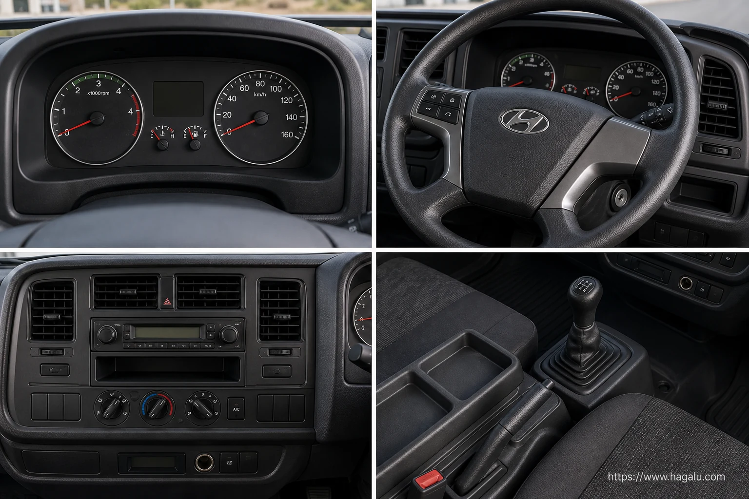 Hyundai EX-8 Chassis Cab interior view 2 for South African vehicle comparison
