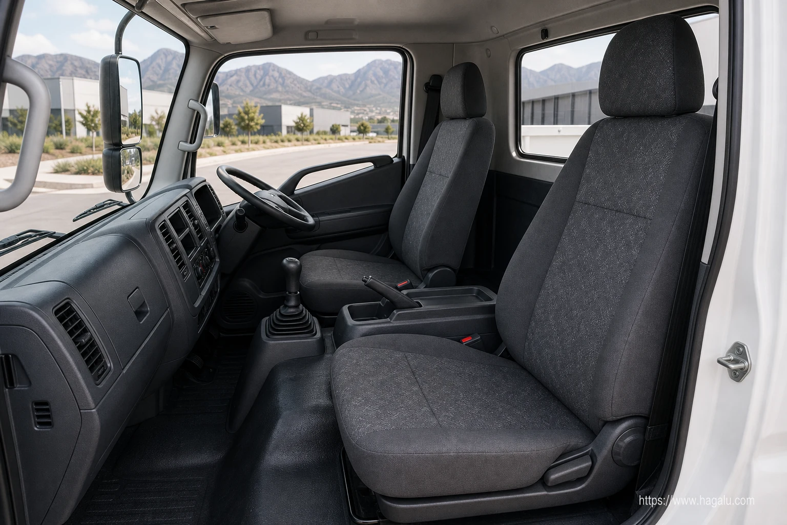 Hyundai EX-8 Dropside interior view 3 for South African vehicle comparison
