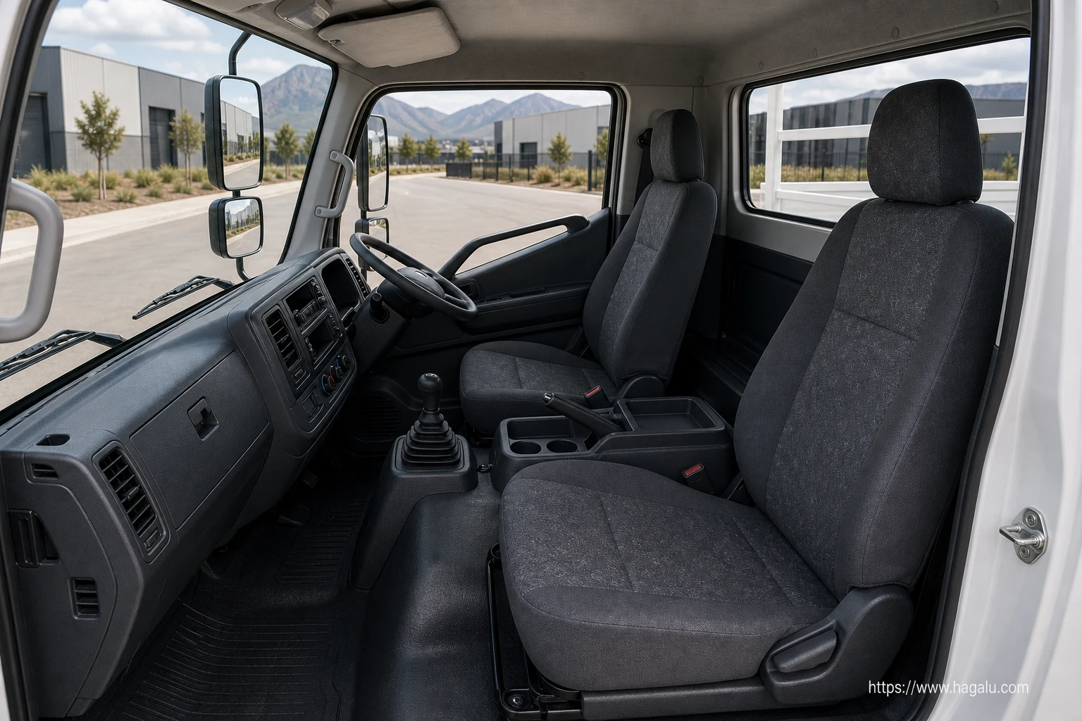 Hyundai EX-8 Dropside interior view 4 for South African vehicle comparison