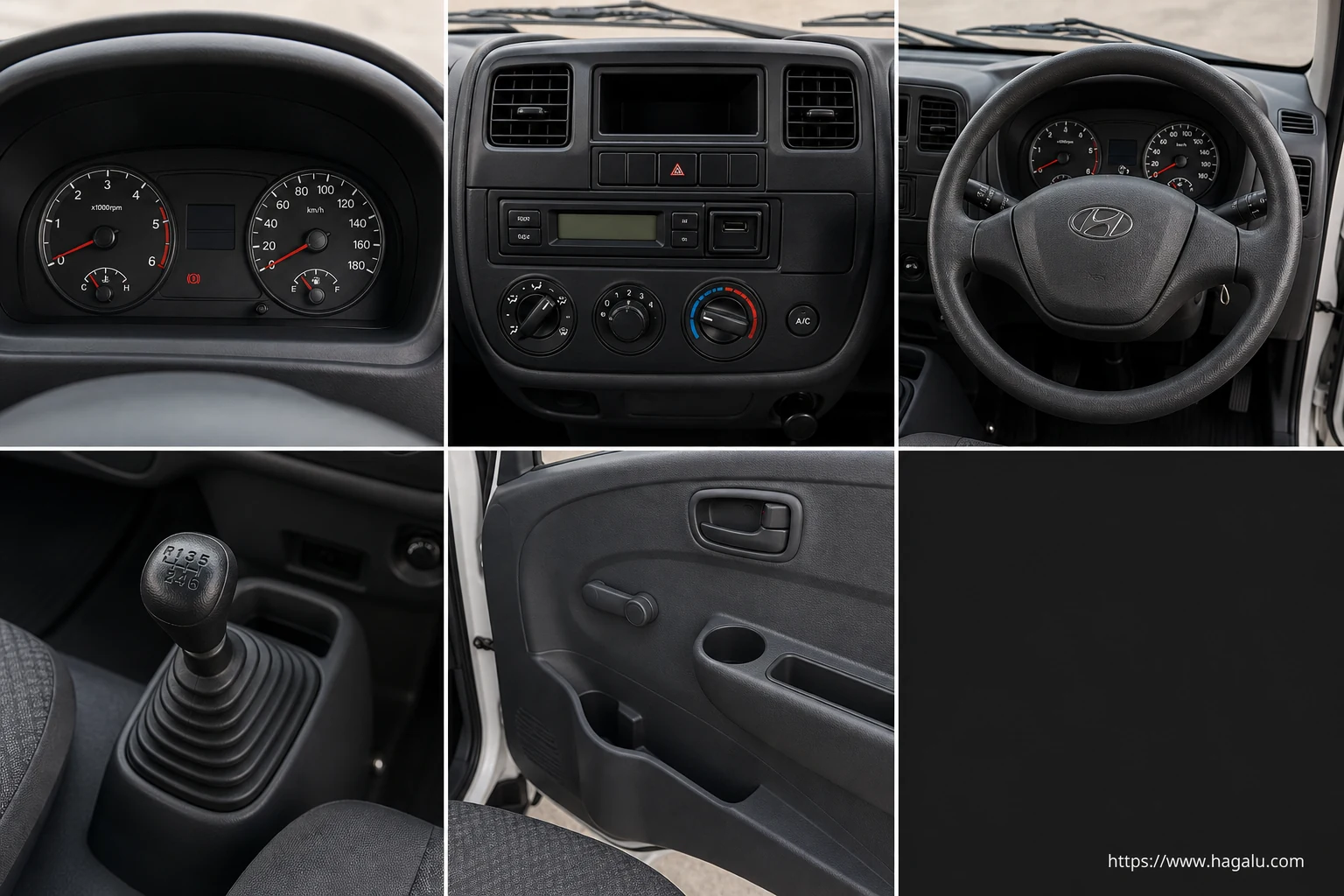 Hyundai H-100 Chassis Cab interior view 2 for South African vehicle comparison