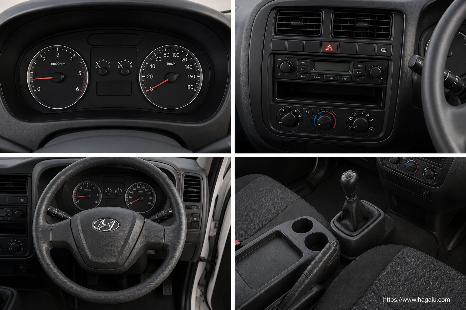 Hyundai H-100 Deck interior view 2 for South African vehicle comparison