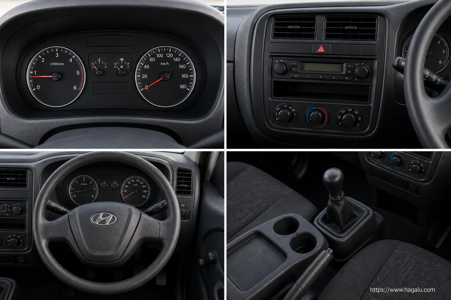 Hyundai H-100 Tipper interior view 2 for South African vehicle comparison